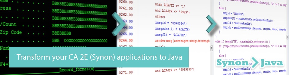 Transform your CA 2E (Synon) applications to Java